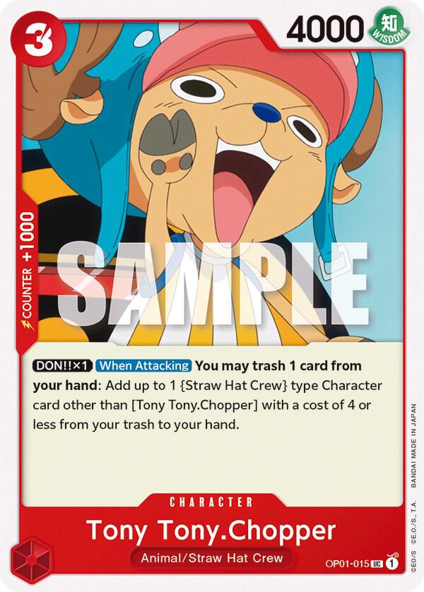 Tony Tony.Chopper OP01-015 Uncommon Romance Dawn One Piece Near Mint