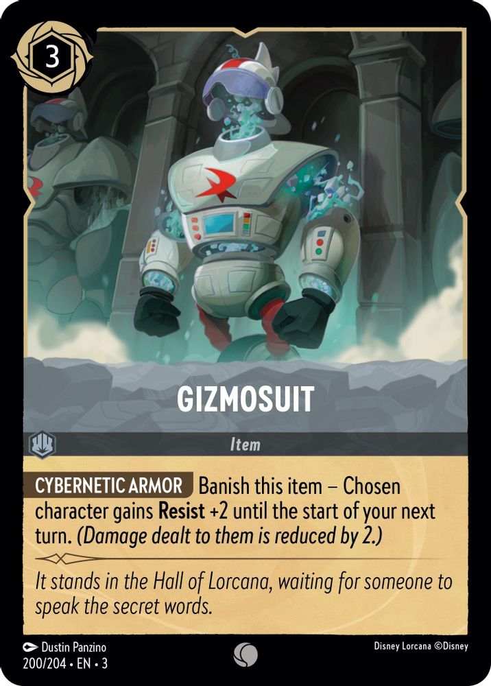 Gizmosuit 200/204 Common Into the Inklands Lorcana Near Mint