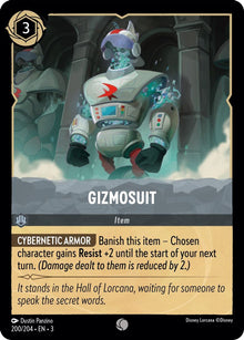 Gizmosuit 200/204 Common Into the Inklands Lorcana Near Mint