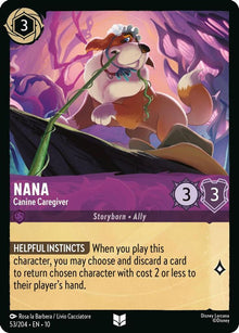 Nana - Canine Caregiver 53/204 Uncommon Whispers in the Well Lorcana Near Mint