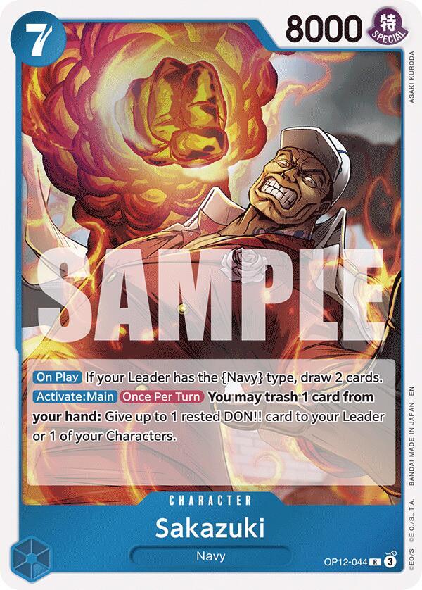 Sakazuki OP12-044 Rare Legacy of the Master One Piece Foil Near Mint