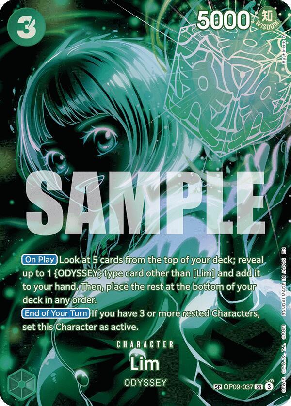 Lim (SP) OP09-037 Super Rare Legacy of the Master One Piece Foil Near Mint
