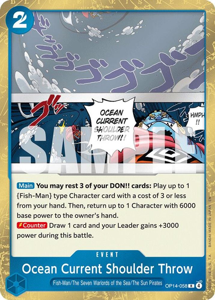 Ocean Current Shoulder Throw OP14-058 The Azure Sea's Seven One Piece Foil NM