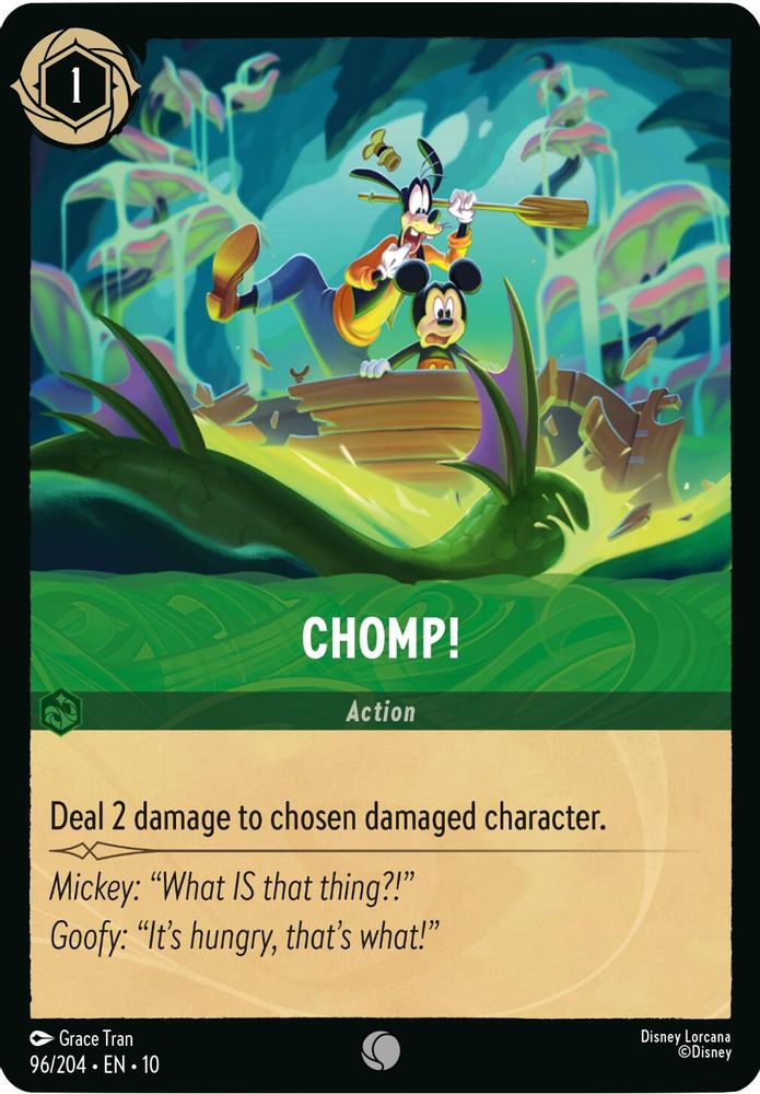 Chomp! 96/204 Common Whispers in the Well Lorcana Near Mint
