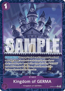 Kingdom of GERMA (Alternate Art) OP06-079 Premium Booster -The Best- One Piece Foil NM