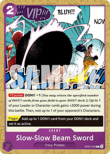 Slow-Slow Beam Sword (Reprint) OP07-076 Premium Booster -The Best- Vol. 2 One Piece NM