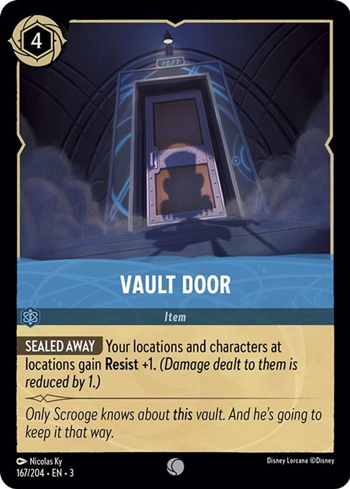 Vault Door 167/204 Common Into the Inklands Lorcana Near Mint