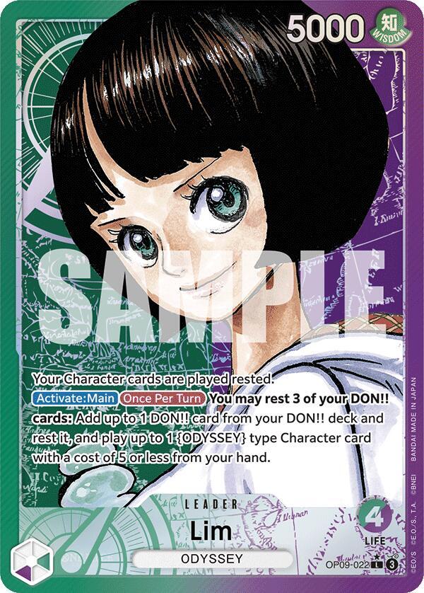 Lim (022) (Parallel) OP09-022 Leader Emperors in the New World One Piece Foil NM