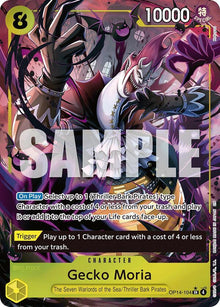 Gecko Moria (Alternate Art) OP14-104 The Azure Sea's Seven One Piece Foil NM