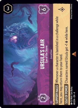 Ursula's Lair - Eye of the Storm 68/204 Rare Ursula's Return Lorcana Near Mint