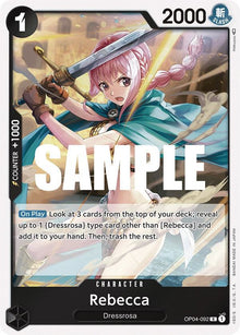 Rebecca (092) OP04-092 Rare Kingdoms of Intrigue One Piece Foil Near Mint