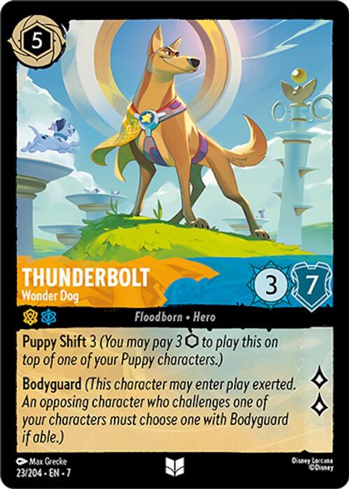 Thunderbolt - Wonder Dog 23/204 Uncommon Archazia's Island Lorcana Near Mint