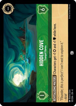 Hidden Cove - Tranquil Haven 101/204 Common Ursula's Return Lorcana Near Mint