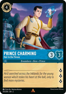 Prince Charming - Heir to the Throne 157/204 Rise of the Floodborn Lorcana NM
