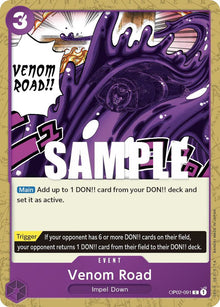 Venom Road OP02-091 Common Paramount War One Piece Near Mint