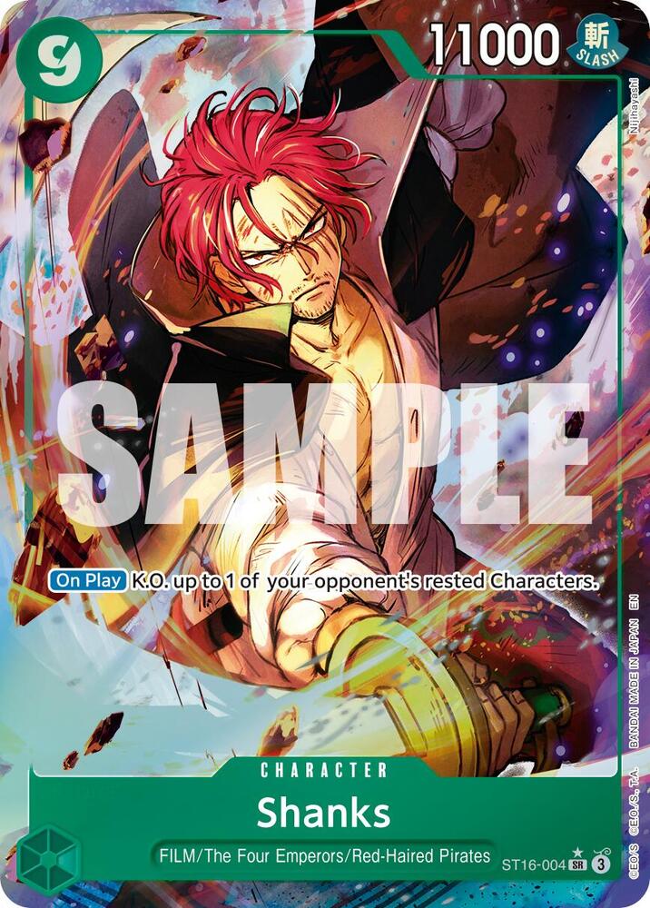Shanks (Alternate Art) ST16-004 Premium Booster -The Best- Vol. 2 One Piece Foil NM