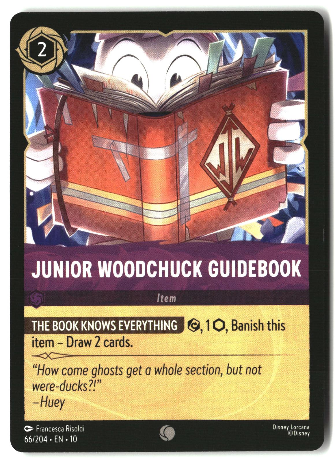 Junior Woodchuck Guidebook 66/204 Common Whispers in the Well Lorcana LP
