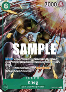 Krieg (Alternate Art) OP03-025 Super Rare Pillars of Strength One Piece Foil NM