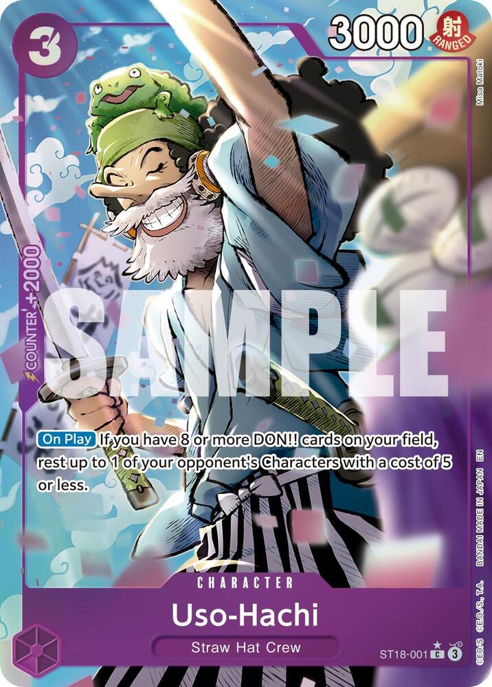 Uso-Hachi (Alternate Art) ST18-001 Premium Booster -The Best- Vol. 2 One Piece Foil NM