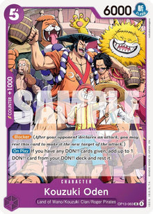 Kouzuki Oden OP13-063 Uncommon Carrying On His Will One Piece Near Mint