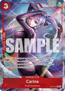 Carina (Parallel) OP07-005 Rare 500 Years in the Future One Piece Foil Near Mint
