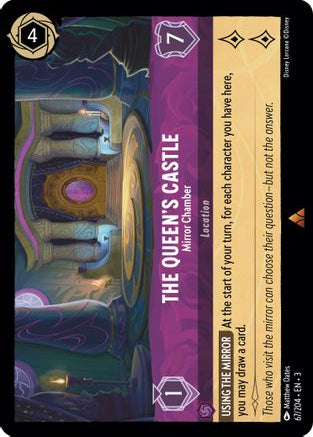 The Queen's Castle - Mirror Chamber 67/204 Rare Into the Inklands Lorcana NM