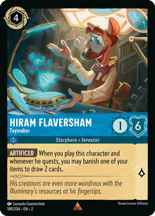 Hiram Flaversham - Toymaker 149/204 Rare Rise of the Floodborn Lorcana Near Mint