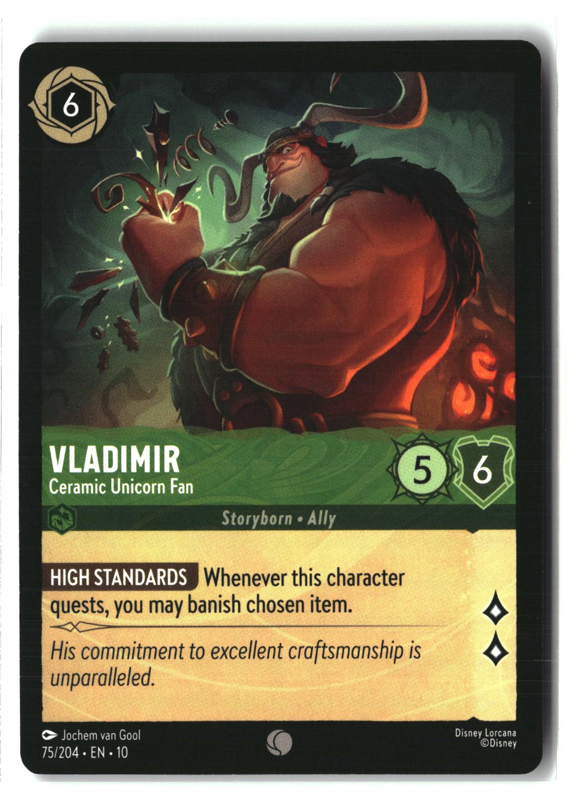 Vladimir - Ceramic Unicorn Fan 75/204 Common Whispers in the Well Lorcana LP