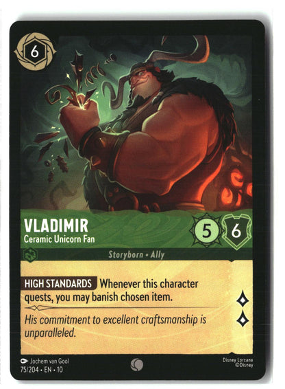 Vladimir - Ceramic Unicorn Fan 75/204 Common Whispers in the Well Lorcana LP