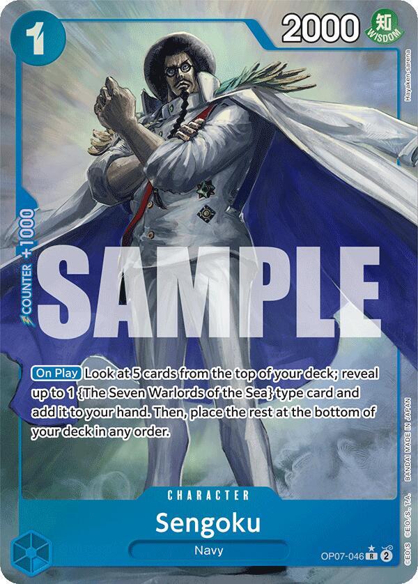 Sengoku (Parallel) OP07-046 Rare 500 Years in the Future One Piece Foil NM