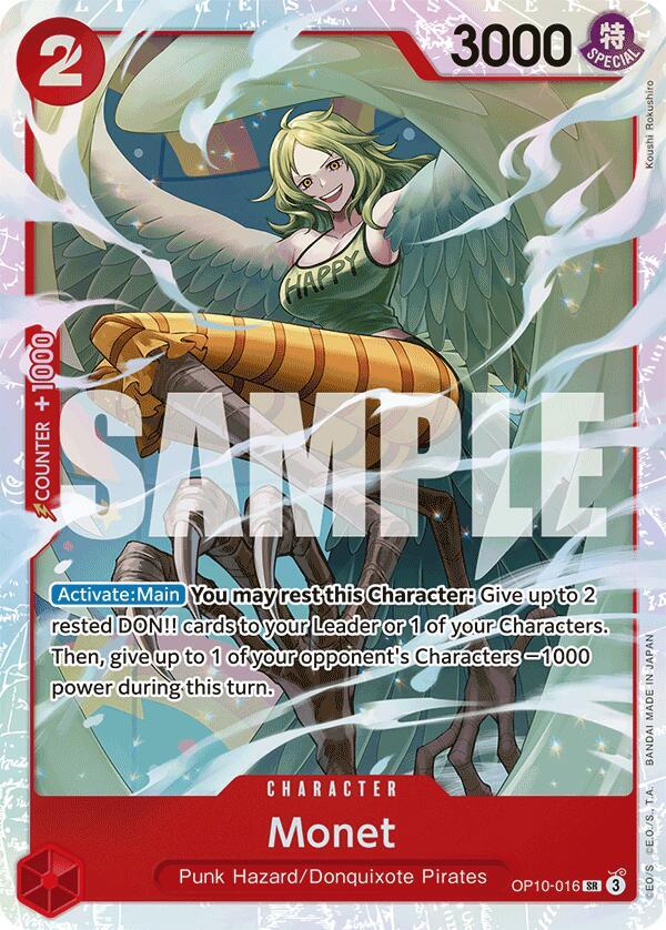 Monet OP10-016 Super Rare Royal Blood One Piece Foil Near Mint