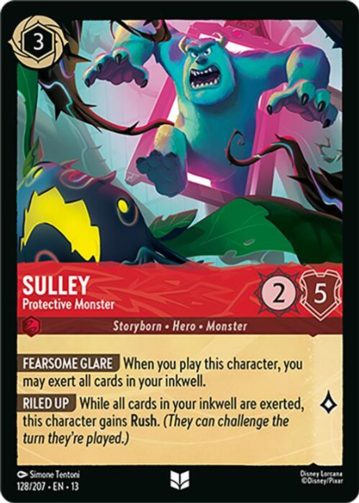 Sulley - Protective Monster 128/204 Uncommon Attack of the Vine! Lorcana NM