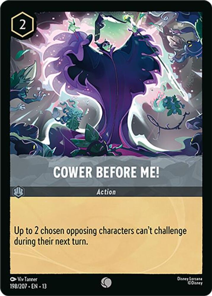 Cower Before Me! 198/204 Common Attack of the Vine! Lorcana Near Mint