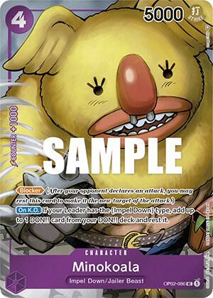 Minokoala (Box Topper) OP02-086 Uncommon Paramount War One Piece Foil Near Mint
