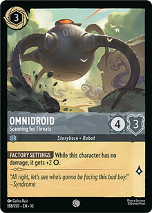 Omnidroid - Scanning for Threats 188/204 Common Attack of the Vine! Lorcana NM