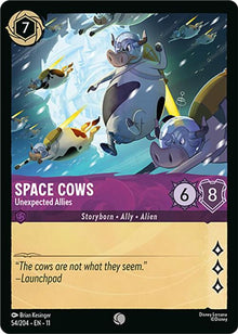 Space Cows - Unexpected Allies 54/204 Common Winterspell Lorcana Near Mint