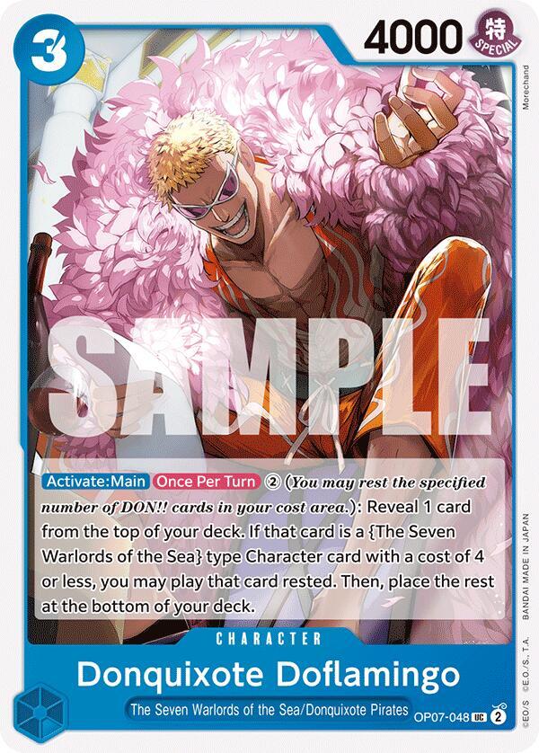 Donquixote Doflamingo OP07-048 Uncommon 500 Years in the Future One Piece NM