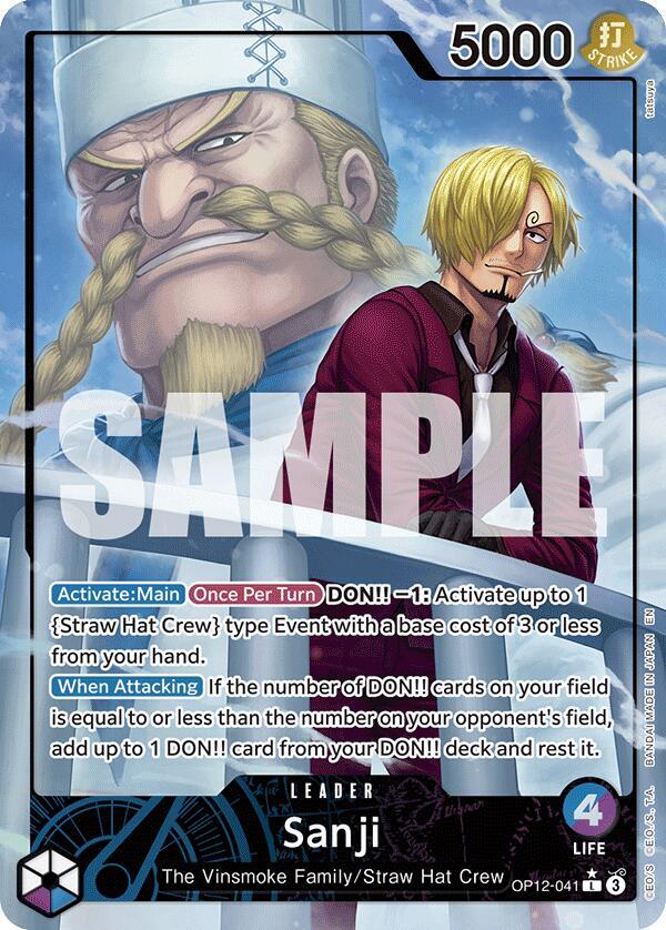 Sanji (041) (Alternate Art) OP12-041 Legacy of the Master One Piece Foil NM