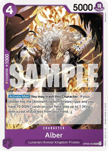 Alber OP08-059 Uncommon Two Legends One Piece Near Mint