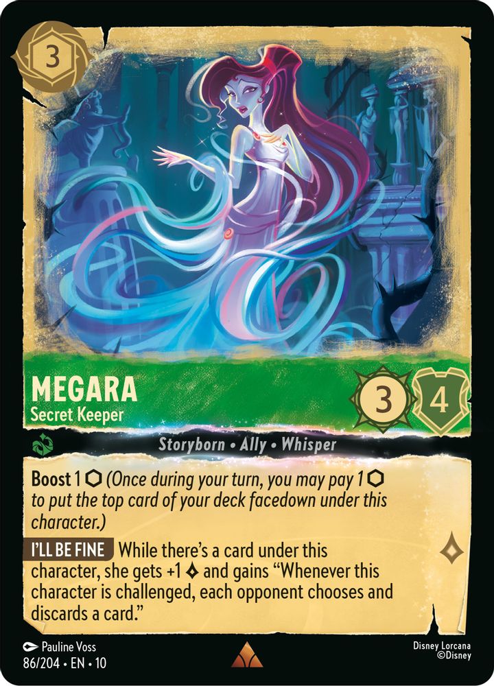 Megara - Secret Keeper 86/204 Rare Whispers in the Well Lorcana Near Mint