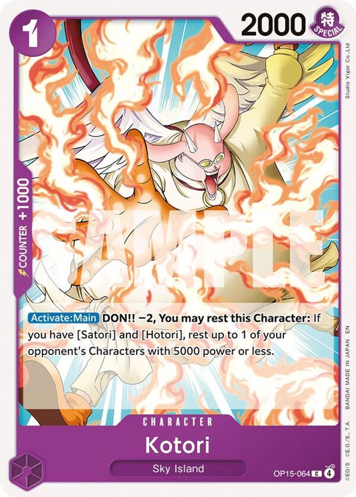 Kotori OP15-064 Common Adventure on Kami's Island One Piece Near Mint