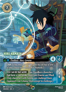 Hiro Hamada - Armor Designer (Enchanted) 214/204 Lorcana Holo NM