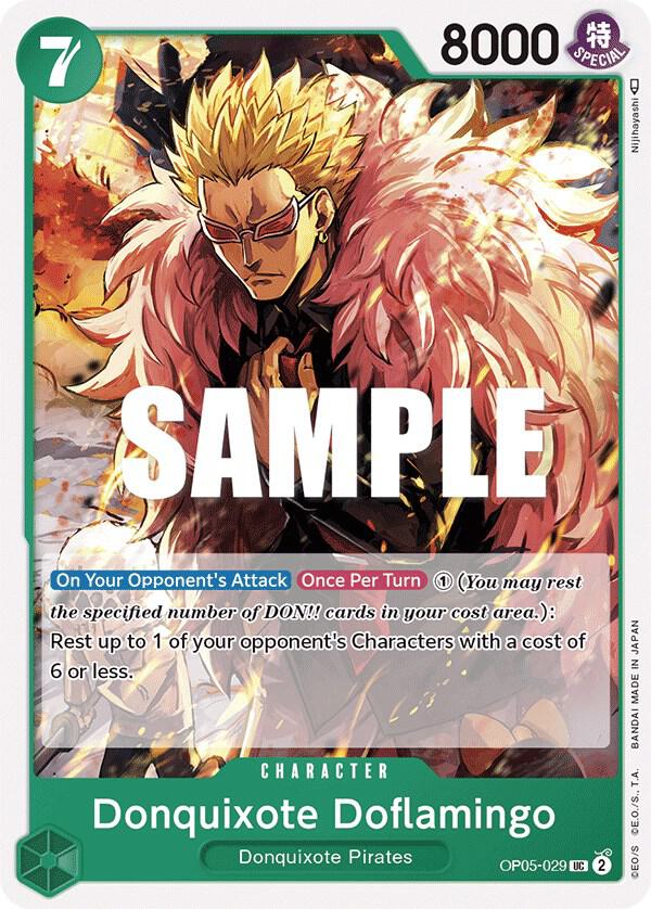 Donquixote Doflamingo (029) OP05-029 Awakening of the New Era One Piece NM