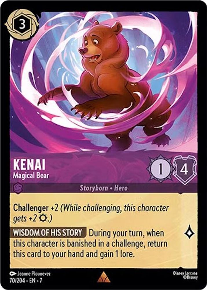 Kenai - Magical Bear 70/204 Rare Archazia's Island Lorcana Near Mint