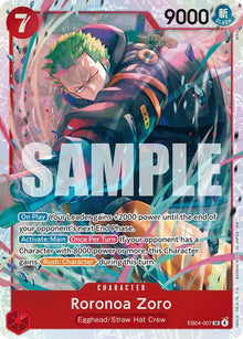 Roronoa Zoro EB04-007 Super Rare Adventure on Kami's Island One Piece Foil NM