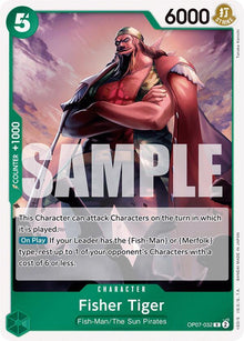 Fisher Tiger OP07-032 Rare 500 Years in the Future One Piece Foil Near Mint
