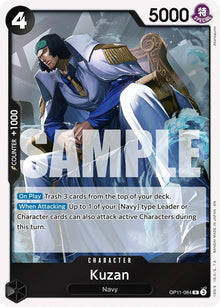 Kuzan OP11-084 Rare A Fist of Divine Speed One Piece Foil Near Mint