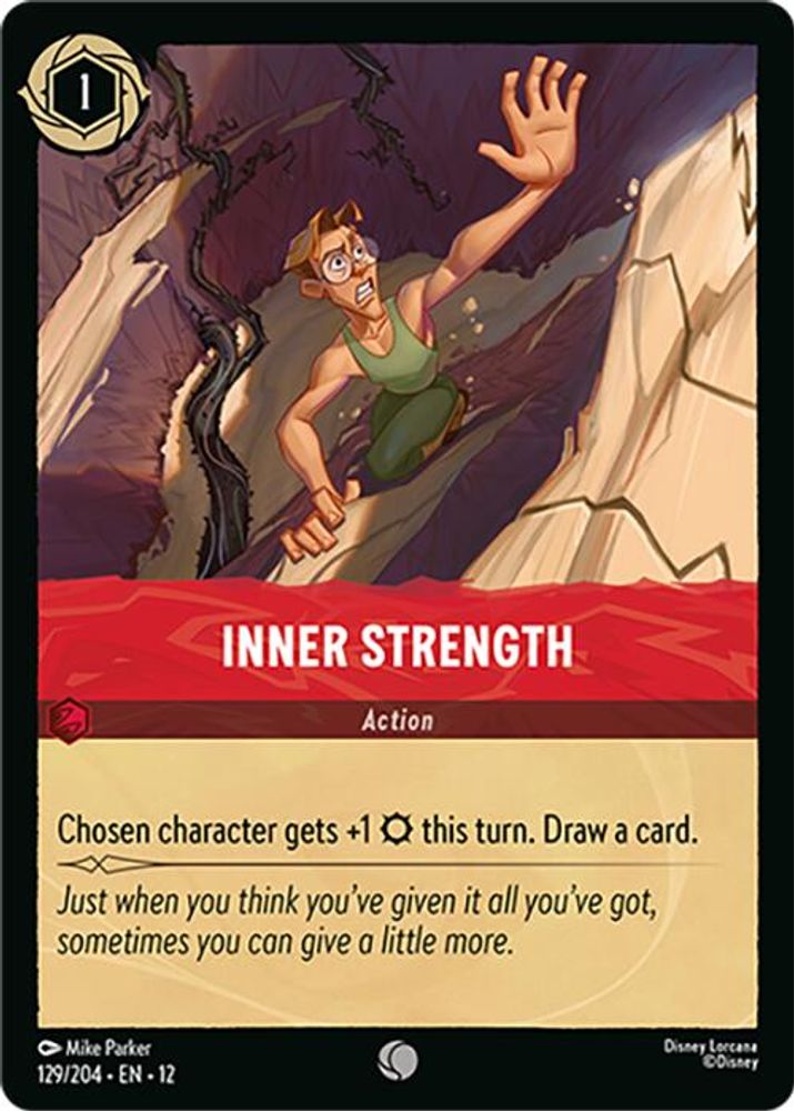 Inner Strength 129/204 Common Wilds Unknown Lorcana Near Mint