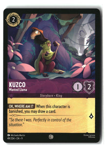 Kuzco - Wanted Llama 49/204 Common Fabled Lorcana Lightly Played