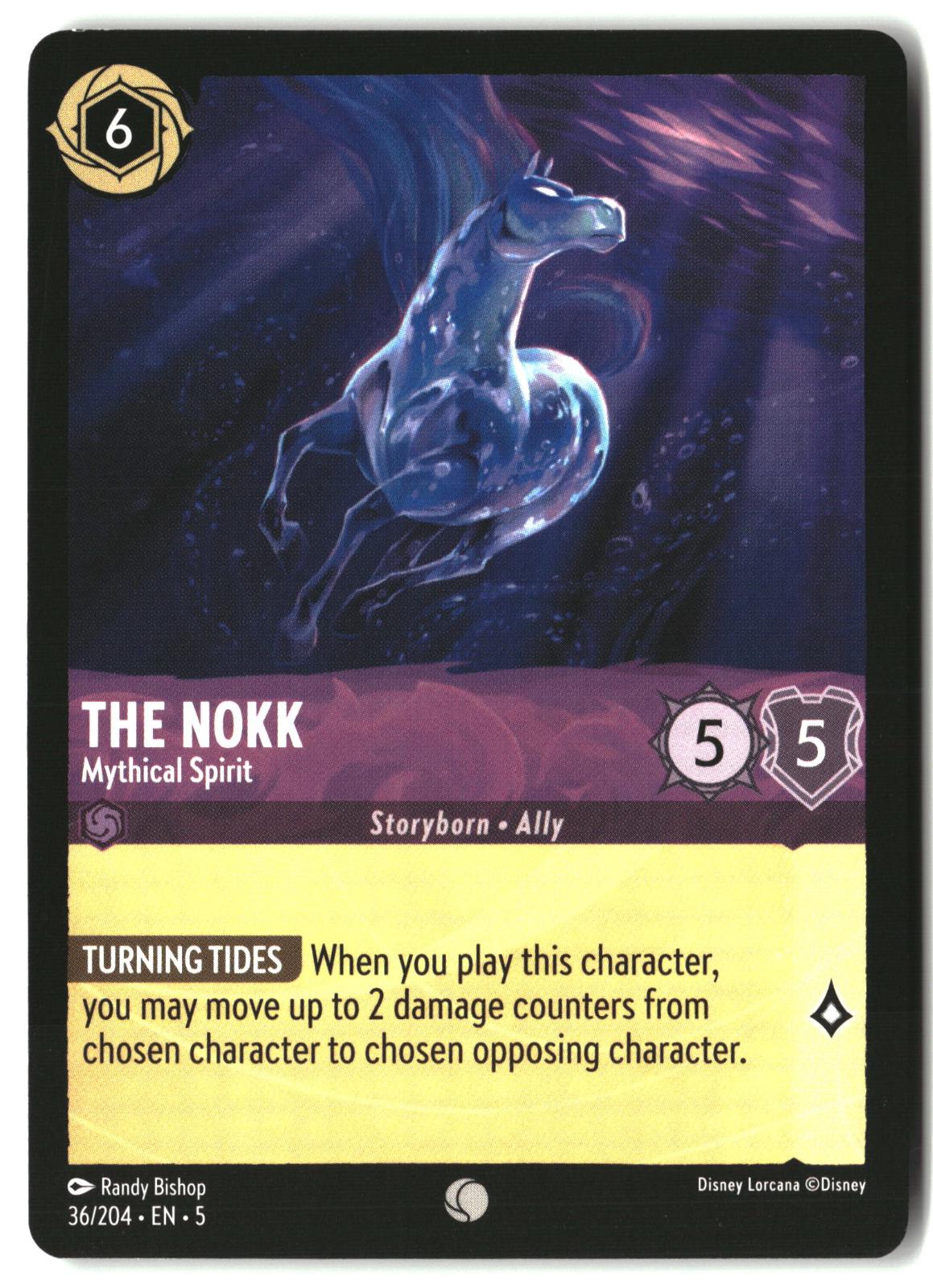 The Nokk - Mythical Spirit 36/204 Common Shimmering Skies Lorcana Lightly Played